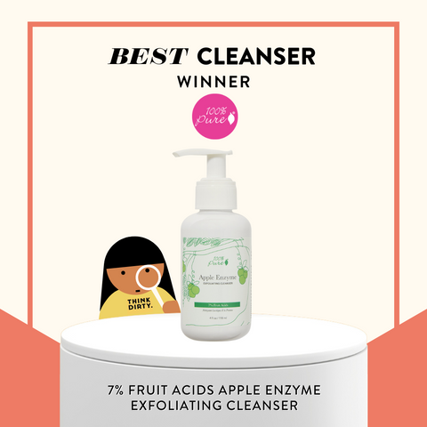 100% Pure - 7% Fruit Acids Apple Enzyme Exfoliating Cleanser
