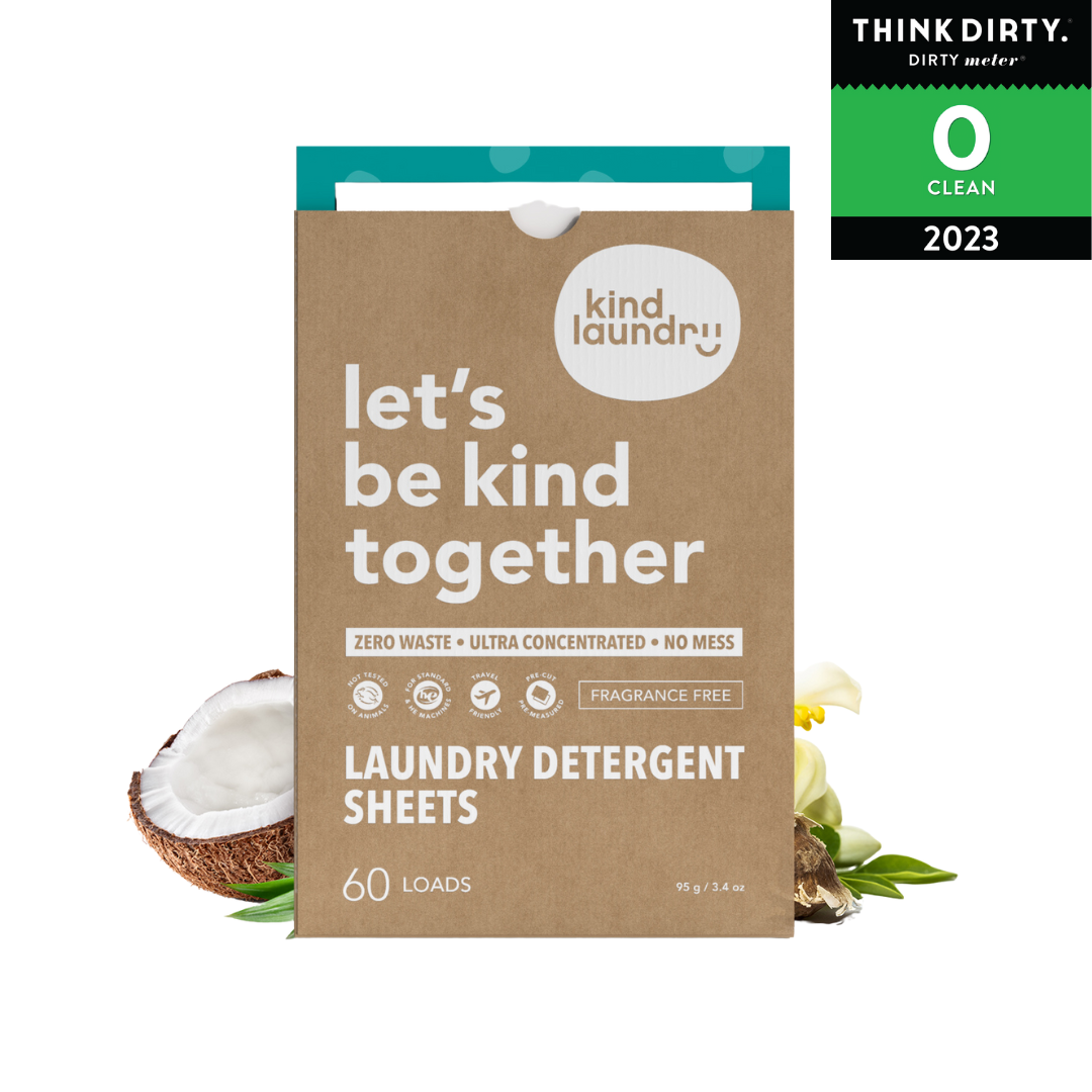 Kind Laundry - Eco-Friendly Laundry Detergent Sheets - Fragrance Free