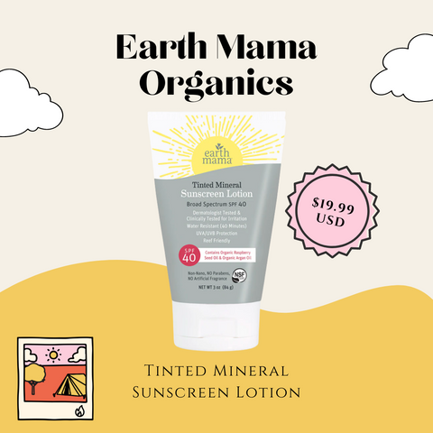Earth Mama Organics - Tinted Mineral Sunscreen Lotion SPF 40