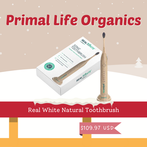 Primal Life Organics - Real White Natural Toothbrush